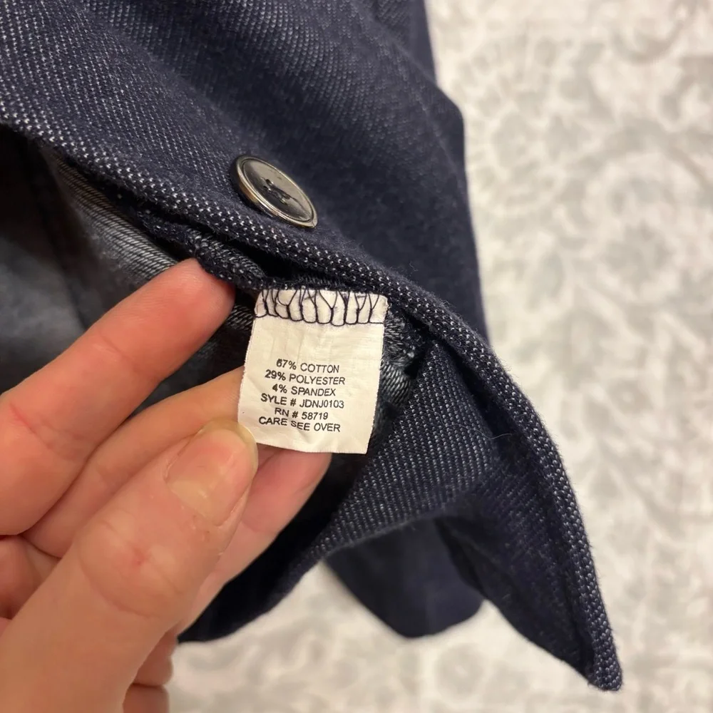 Women’s Choices Brand Faux Denim Blazer Style Jacket, Stretchy, Size L / Large - Picture 4 of 6